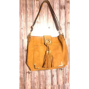 ALDO Tan Suede Shoulder Bag